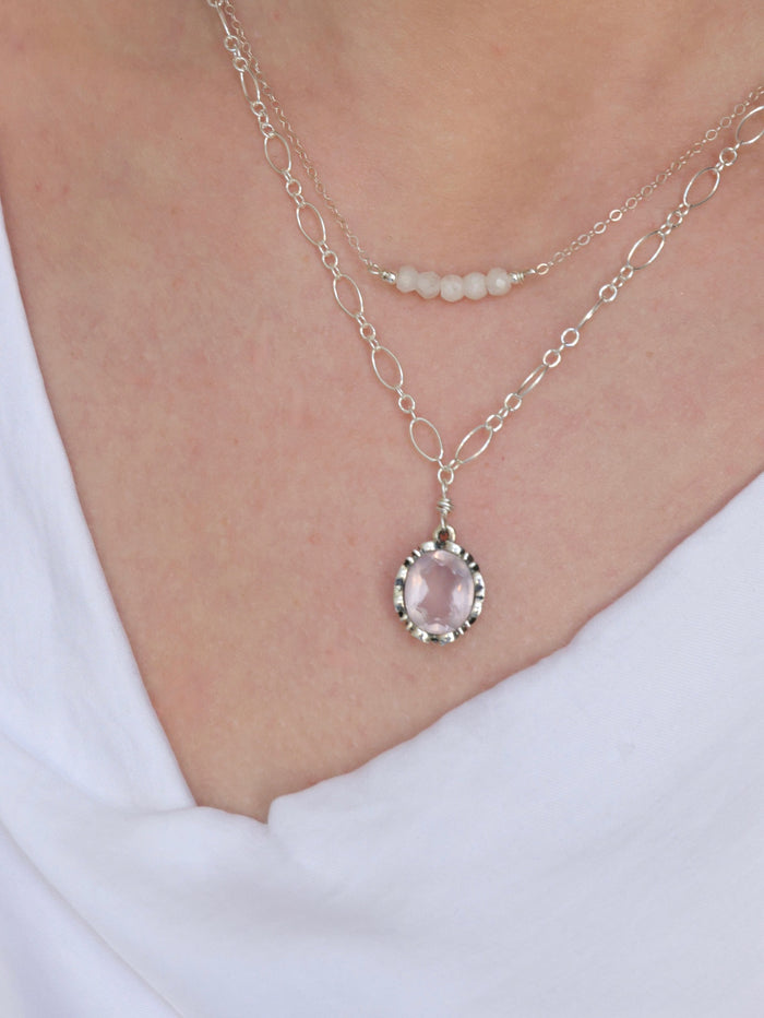 Georgina nh Necklace in Morganite