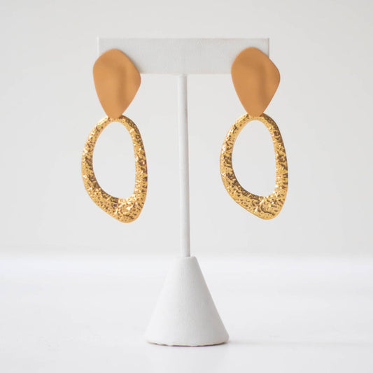 Gilded Clay Earrings - Adored A Lovely Boutique