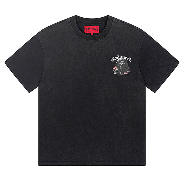 GODSPEED  Men's Black L.O.T.F Crew Neck T-Shirt