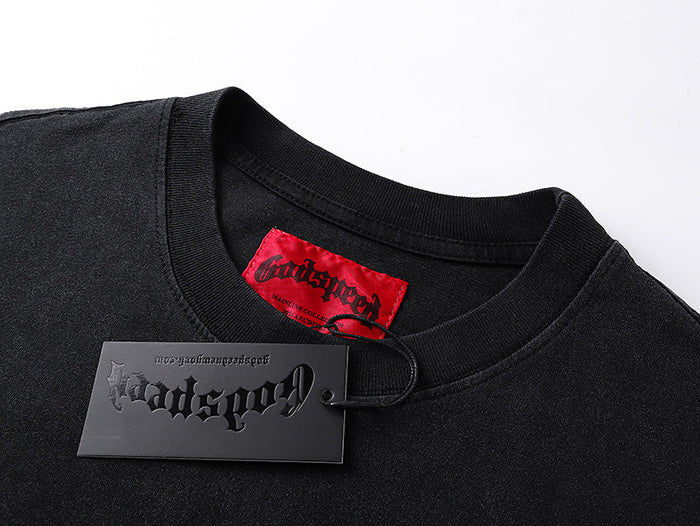 GODSPEED  Men's Black L.O.T.F Crew Neck T-Shirt