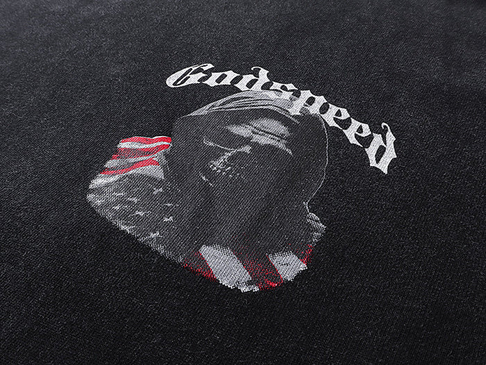 GODSPEED  Men's Black L.O.T.F Crew Neck T-Shirt