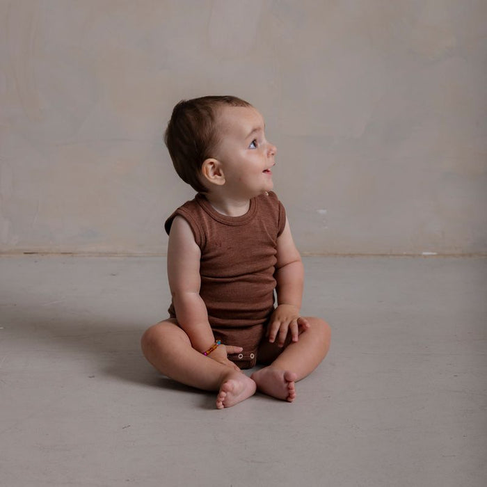 Gosling Baby Body - Merino Wool & Silk - Russet