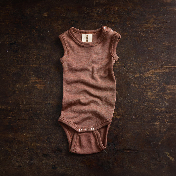 Gosling Baby Body - Merino Wool & Silk - Russet