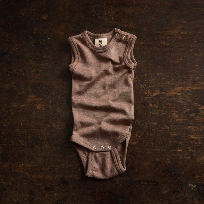 Gosling Baby Body - Merino Wool & Silk - Warm Driftwood