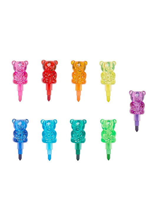 Gummy Bear Stacking Crayons
