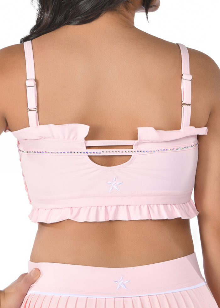 Halo Sports Bra in Powder Pink