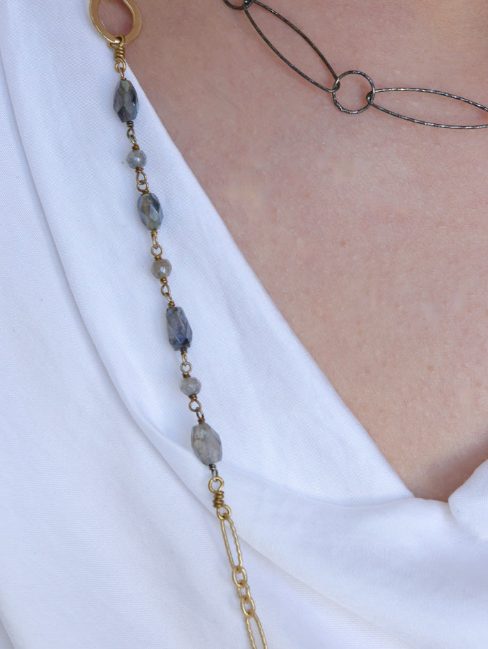 Havana dark druzy nh necklace