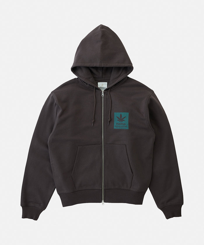 Hemp Zip Hooded Sweatshirt