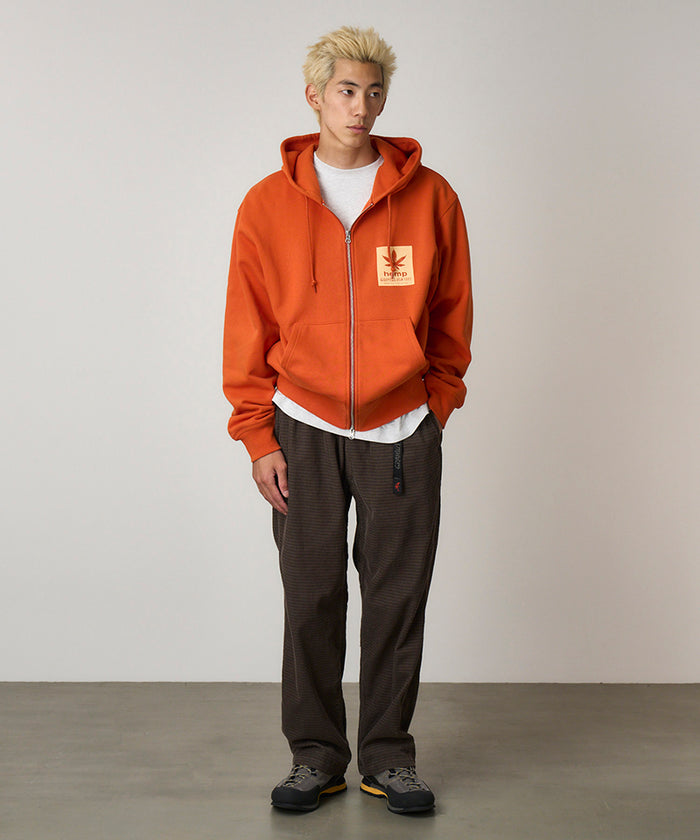 Hemp Zip Hooded Sweatshirt