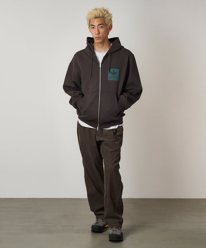 Hemp Zip Hooded Sweatshirt