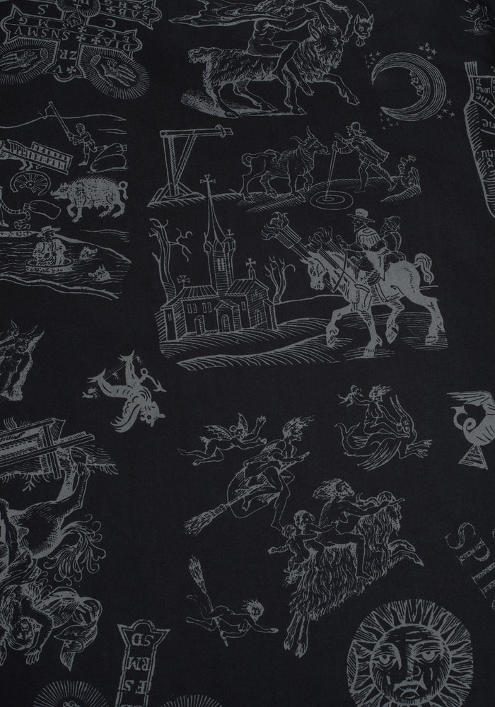 Heresy Woodcut Print Cotton Bedding Set - King
