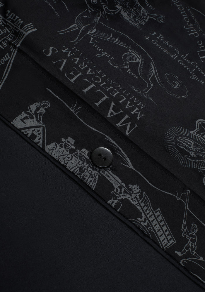 Heresy Woodcut Print Cotton Bedding Set - King