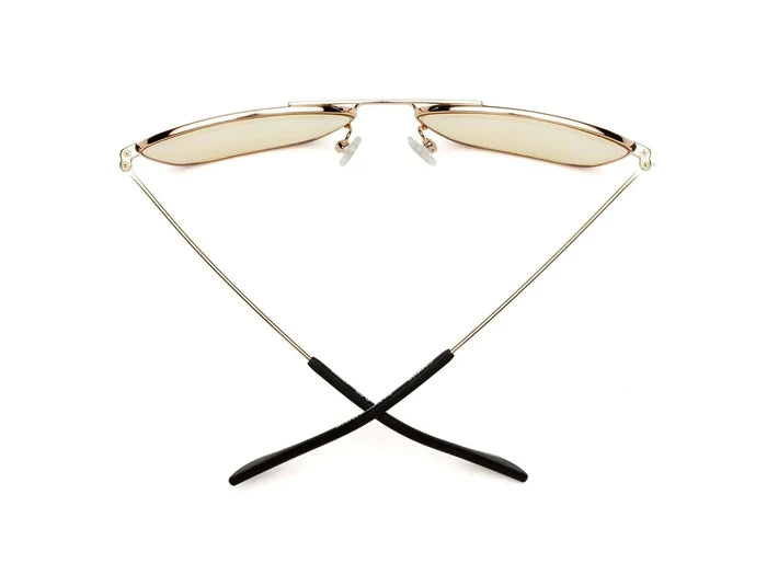 Hooper Reading Glasses - Polished Gold Yellow