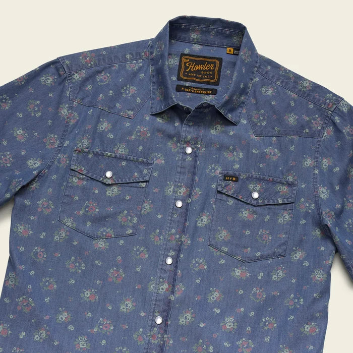 Howler Bros H Bar B Snapshirt – Bouquets Washed Indigo