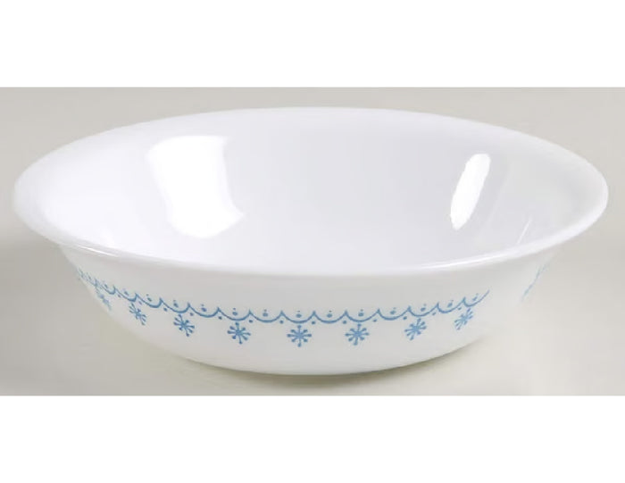 ❤️ HTF 1 CORELLE SNOWFLAKE BLUE 10-oz DESSERT BOWL 5 3/8" Sauce Fruit Garland
