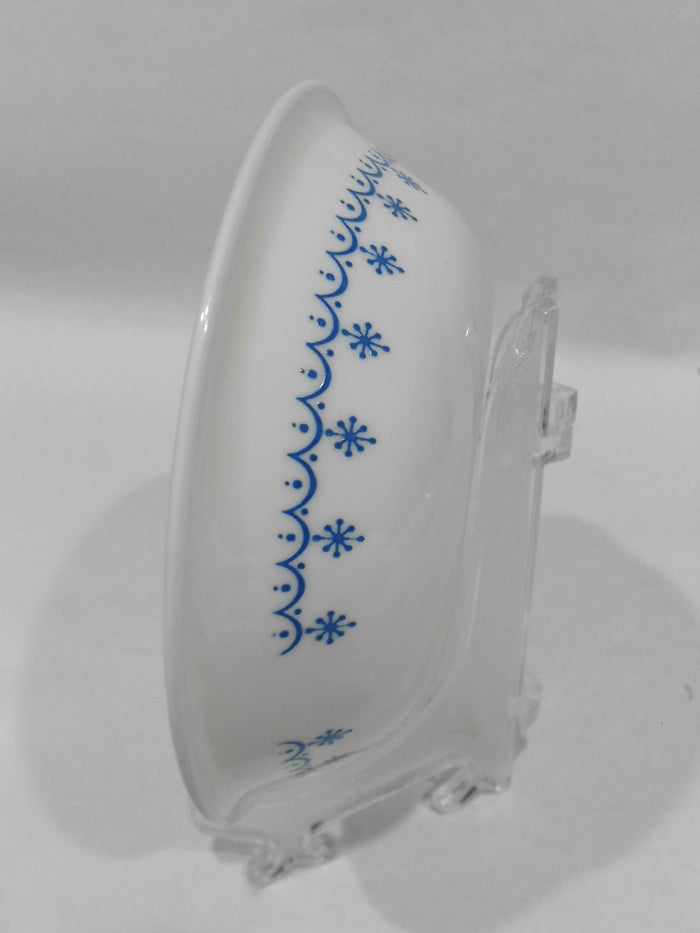 ❤️ HTF 1 CORELLE SNOWFLAKE BLUE 10-oz DESSERT BOWL 5 3/8" Sauce Fruit Garland
