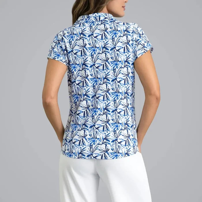 IBKUL Norma S/S Polo - Peri Blue