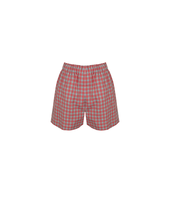 IDA SHORT BLUE RASPBERRY TARTAN