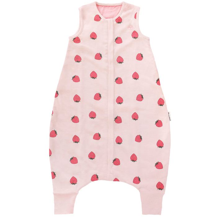 Imperfect 4 Season® Baby Sleep Bag with Feet, Merino Wool & Organic Cotton, Strawberry
