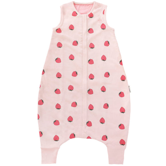Imperfect 4 Season® Baby Sleep Bag with Feet, Merino Wool & Organic Cotton, Strawberry
