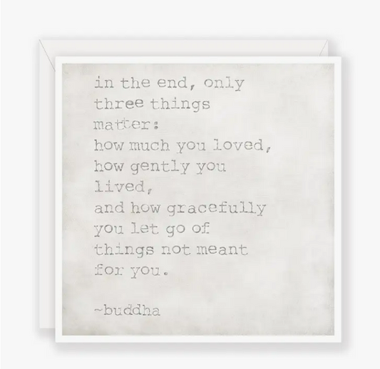 In the end - Greeting Card