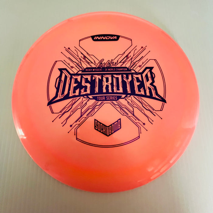 Peachy Orange/Purple Stamp 12 / 173-5 grams