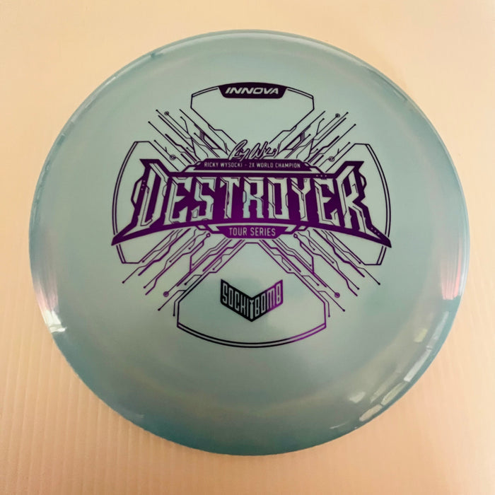 Light Blue/Purple Stamp 19 / 173-5 grams