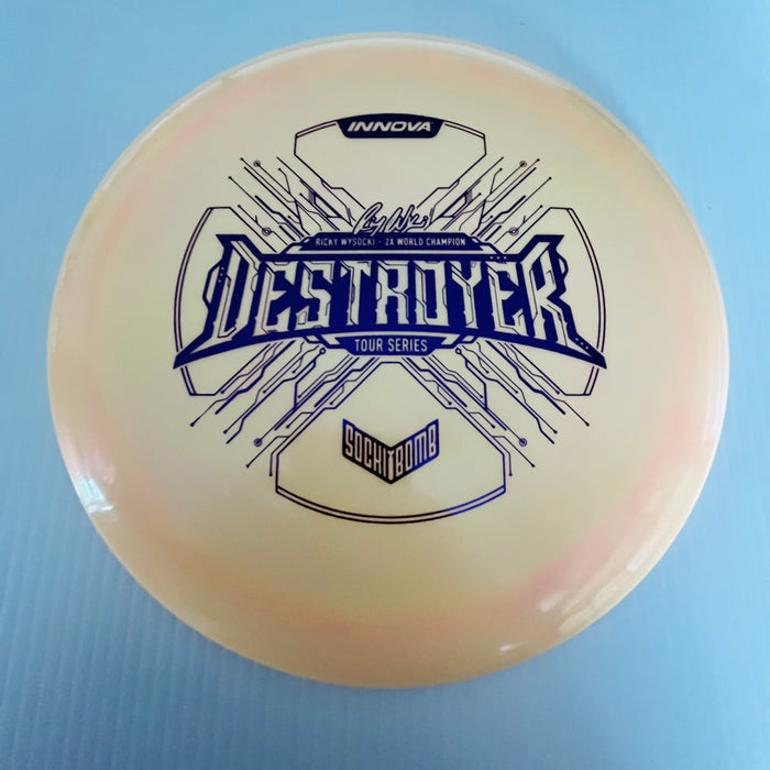 Yellowy Orange/Purple Stamp 26 / 173-5 grams