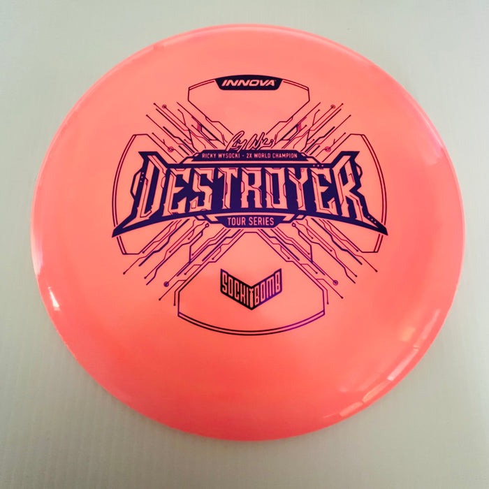 Salmon Pink/Purple Stamp 47 / 173-5 grams