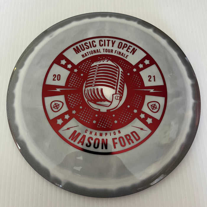 Silver Halo/Dark Red Stamp / 173-5 grams