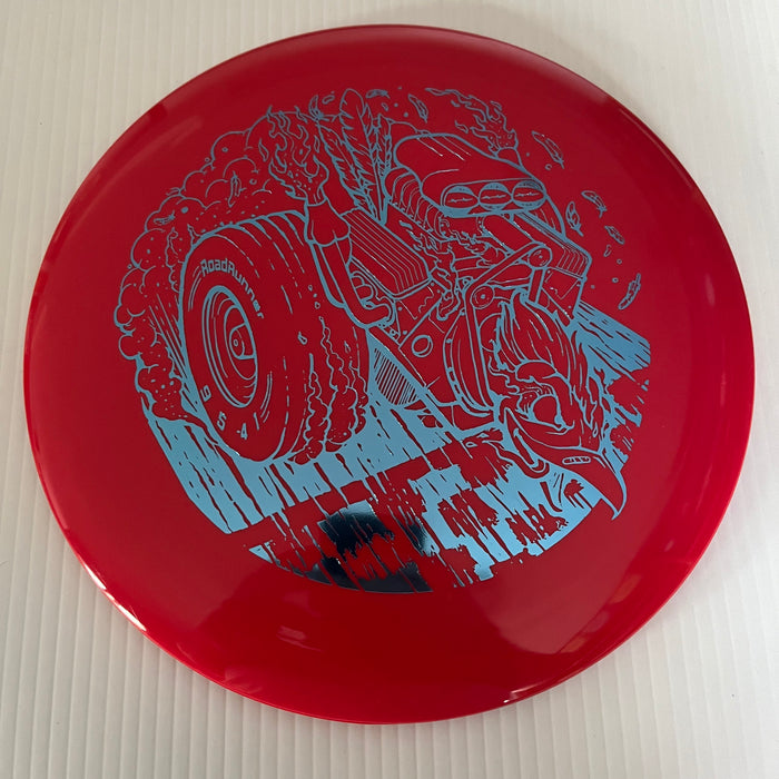 Red/Teal Stamp / 173-5 grams
