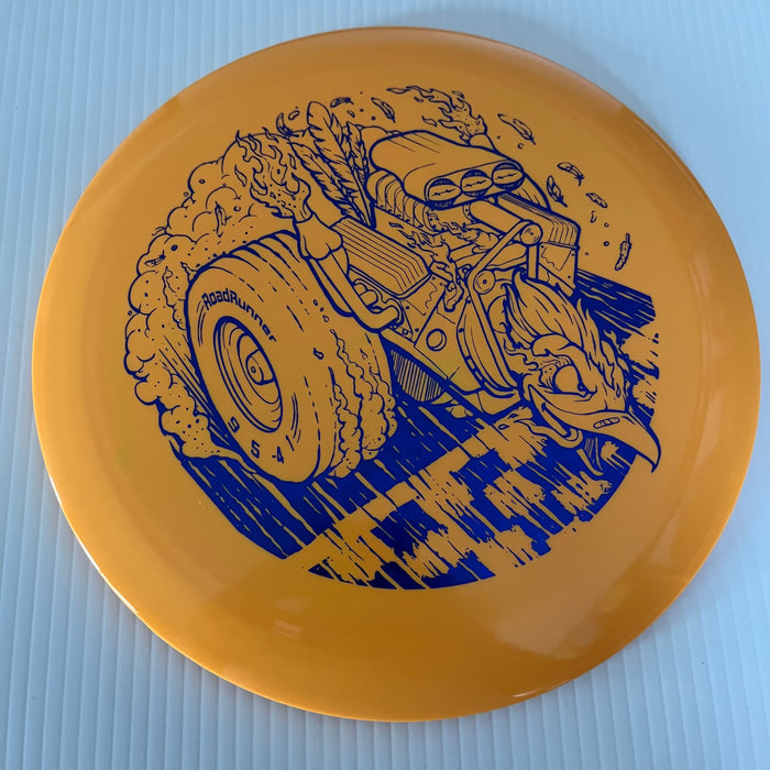 Orange/Blue Shatter Stamp / 173-5 grams