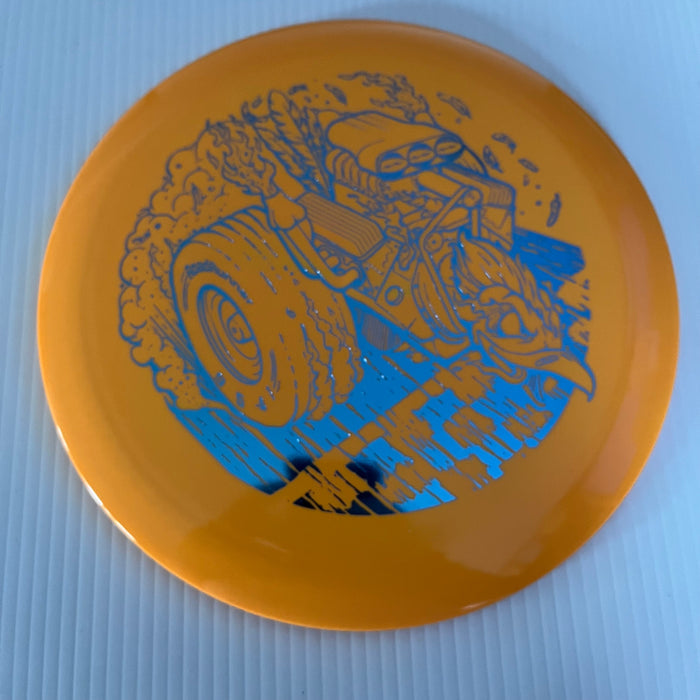 Orange/Teal Stamp / 173-5 grams
