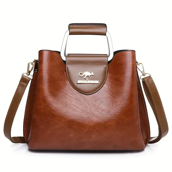 Isabella - Chic Vegan Leather Bucket Bag