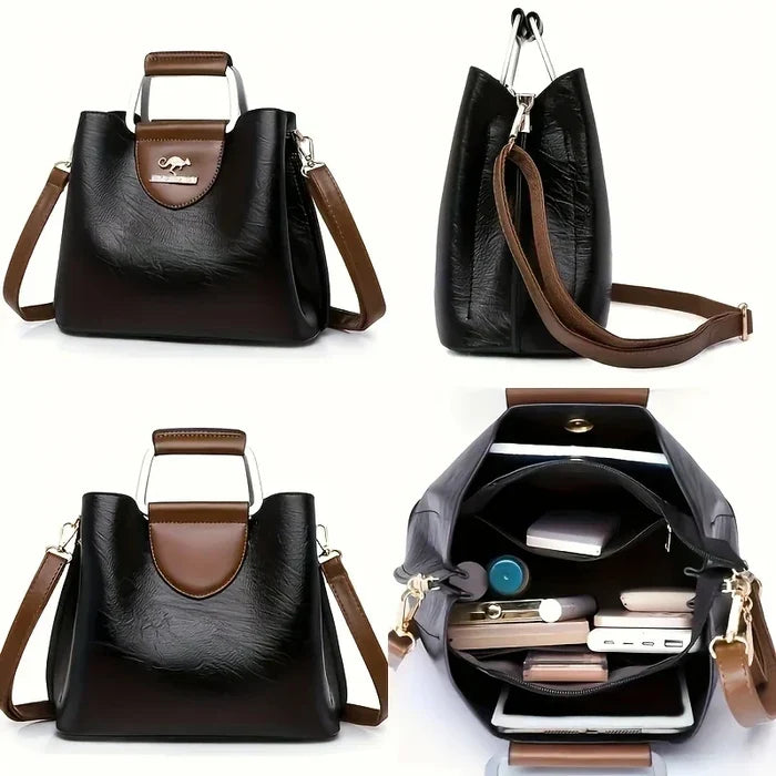Isabella - Chic Vegan Leather Bucket Bag