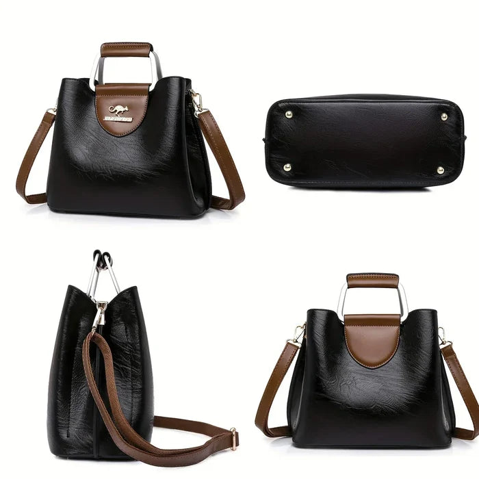 Isabella - Chic Vegan Leather Bucket Bag