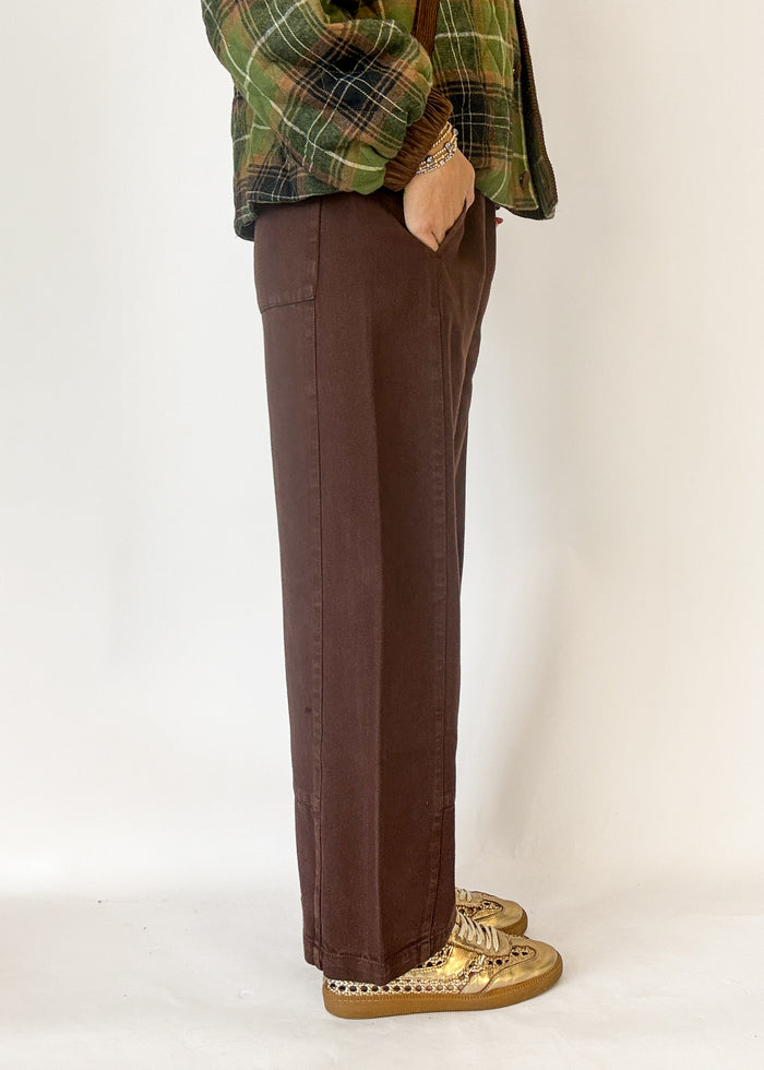 Ivy Jane Savannah Cropped Pants - Brown