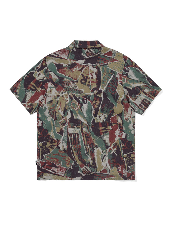 Jacquard Pattern Button Up Top