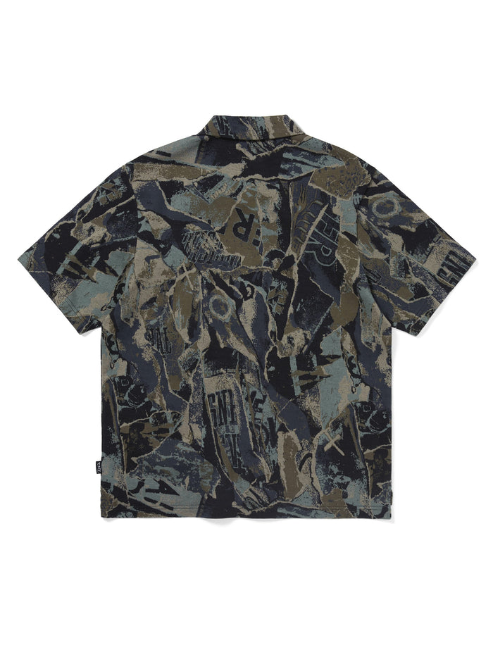 Jacquard Pattern Button Up Top