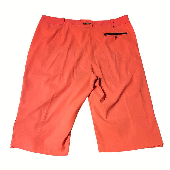 Jamie Sadock Bright Coral Golf Knee Capri Size 12 MSP$120