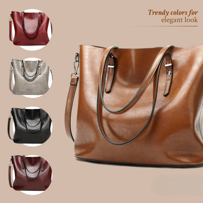 Jane - Timeless Vintage Vegan Leather Handbag