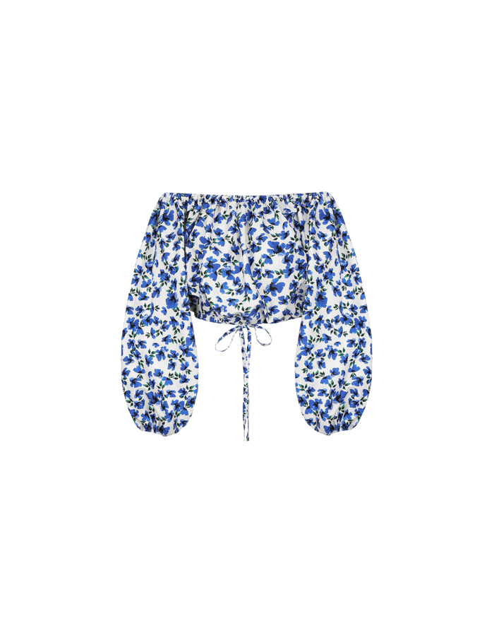 JESSA BLOUSE SOMETHING BLUE FLORAL
