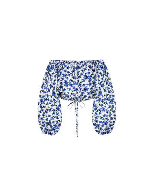 JESSA BLOUSE SOMETHING BLUE FLORAL