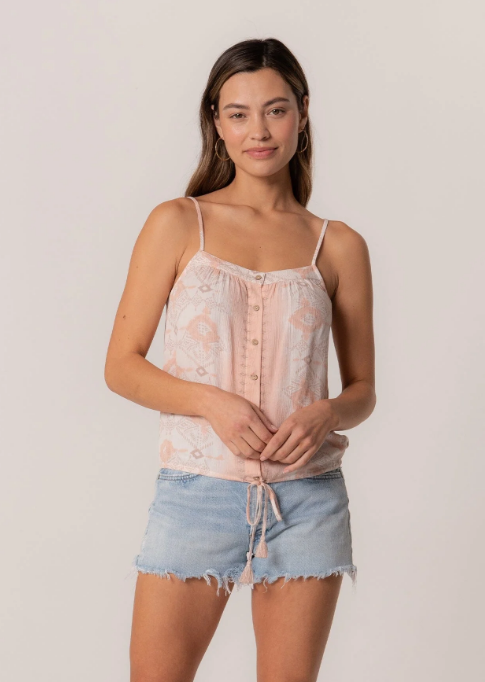 Joella Button Front Tank