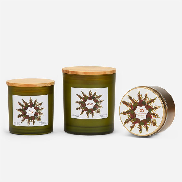 Joy Wreath Candle