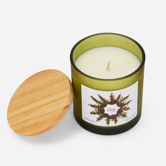 Joy Wreath Candle