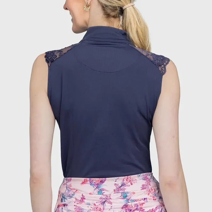 Kastel Garden Blooms S/L Top - Navy