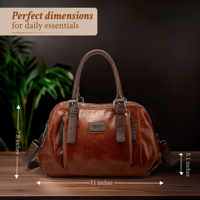 Katherine - Luxe Statement Vegan Leather Handbag