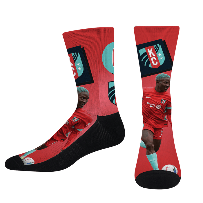 KC Current Temwa Chawinga Red Gradient Socks