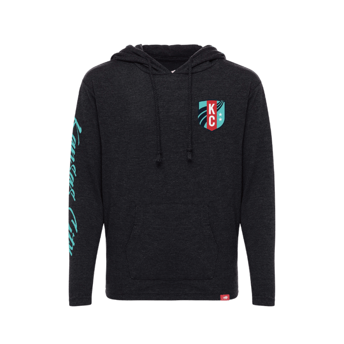 KC Current Youth Sportiqe Lil Rowan Black Crest Hoodie